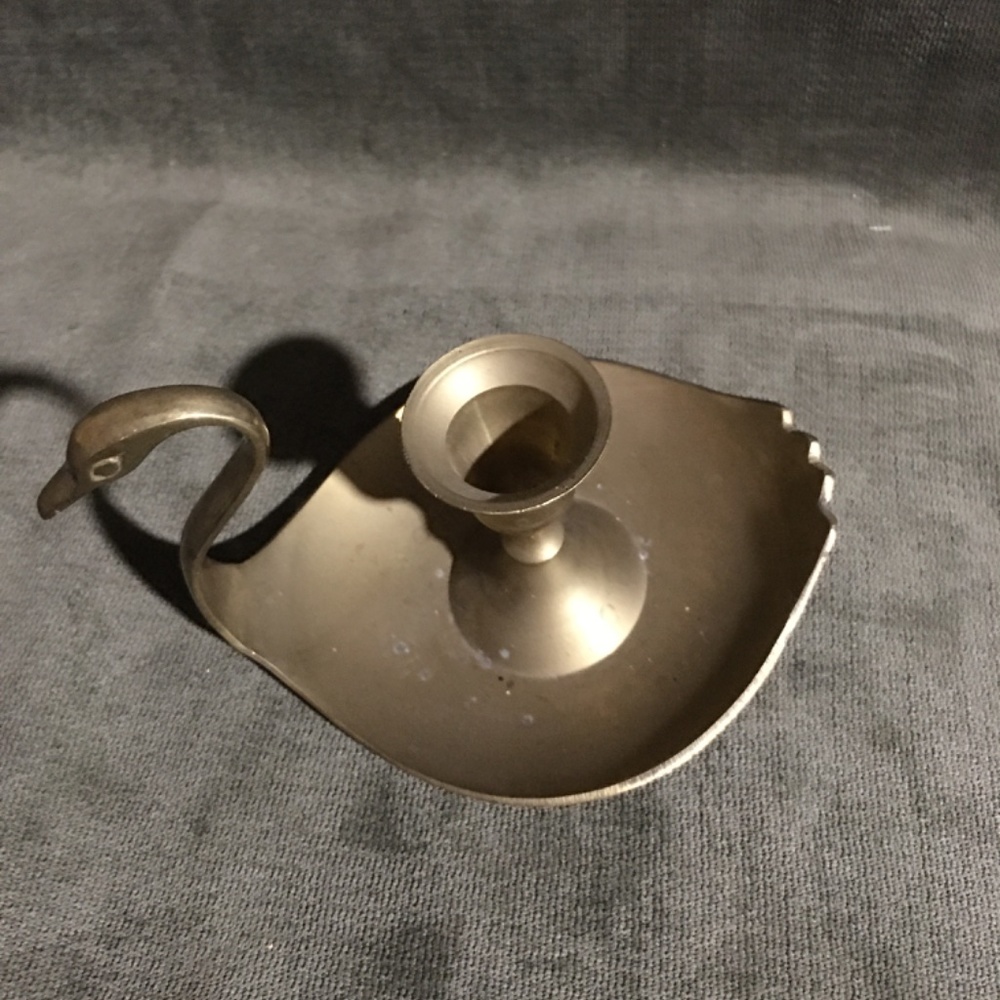 Brass duck candle holder - Picture 2 of 6